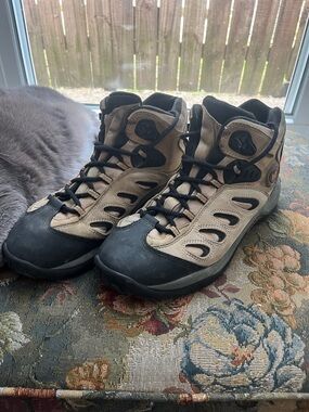 Merrell Tan and Black Waterproof Hiking Boots